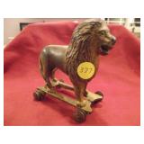 CAST IRON LION TRAIN...ANTIQUE