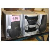 SHARP STEREO W/CD & TAPE PLAYER