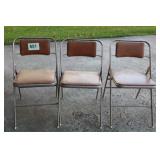 3 FOLDING CHAIRS