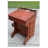 DROP FRONT DESK W/8 SMALL SIDE DRAWERS