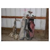 TWO SETS OF GOLF CLUBS