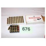 2 BOXES OF 45 CAL SHELLS (ONE SHELL MISSING)