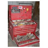 SNAP ON TOOL BOX W/FEW SNAP ON TOOLS