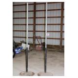 2) STEEL VOLLEY BALL NET STANDS