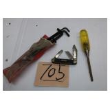 KEEN KUTTER POCKET KNIFE, ALLEN WRENCHES, ETC