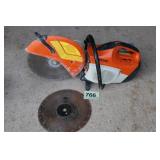 STIHL TS 420 GAS CUTOFF SAW W/TWO DIAMOND BLADES