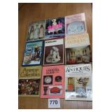 9 BOOKS ON ANTIQUES & COLLECTING