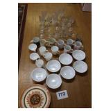 DISHES, CORELLEWARE, ETC