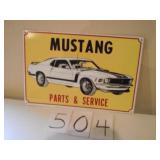 VINTAGE MUSTANG PARTS SIGN