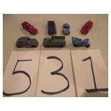 7 OLD METAL TOOTSIE CARS