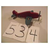 FOLK ART TOY WOOD PLANE