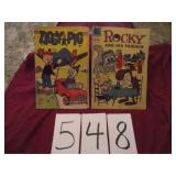 10 CENT COMICS....ZIGGY PIG, ROCKY