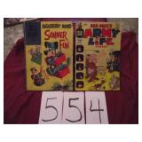 25 CENT COMICS....HUCKELBERRY, ARMY LIFE