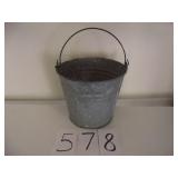 ANTIQUE GALVANIZED BUCKET
