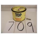 VINTAGE TOP CIGARETTE TOBACCO TIN / OPENER