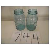 2 OLD BALL JARS