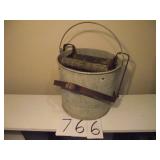 OLD GALVANIZED MOP BUCKET