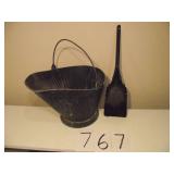 OLD ASH BUCKET & SHOVEL