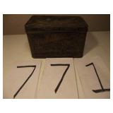 OLD JUSTRITE METAL CRAYON BOX