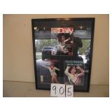 AUTOGRAPHED MARY LOU RETTON/DAWES FRAMED