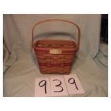 LONGABERGER BASKET...1989 HOLIDAY MEMORY