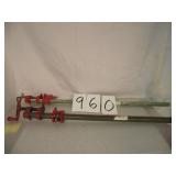 2 WOODWORKING CLAMPS