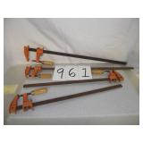 4 WOODWORKING CLAMPS