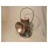 ANTIQUE RAILROAD LANTERN, SIGNAL LIGHT