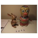 ANTIQUE (2) METAL TOYS