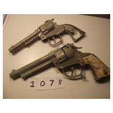 2 VINTAGE GENE AUTRY CAP GUNS