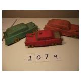 3 OLD TOY CARS