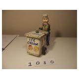 RARE ICE CREAM MAN WORKING METAL TOY