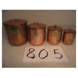 COPPER CANNISTER SET