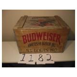 VINTAGE BUDWEISER WOOD BOX...ST. LOUIS