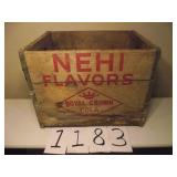 LARGE ROYAL CROWN COLA WOOD BOX..CHICAGO, IL.