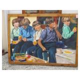 AMISH BOY PAINTING....68" X 50"