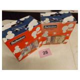 BUDWEISER FUN LIGHTS...2 BOXES, 10 LIGHTS EA.