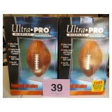 2 FOOTBALL DISPLAY CASES