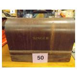 SINGER ELECTRIC SEWING MACHINE, FOOT PEDAL, & ACC.