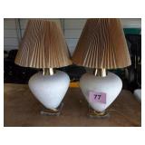 2 LAMPS & SHADES
