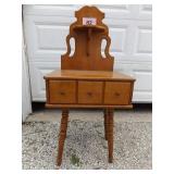 NIGHT STAND/TABLE, SOLID WOOD....48" TALL