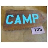 WOOD CAMP SIGN
