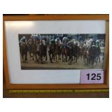 HORSE RACING PICTURE....18 X 12"