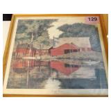 FRAMED PRINT..PEACEFUL WATERS-GENE PELHAM...24X28"