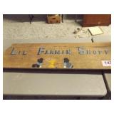 HANDPAINTED WOOD SIGN...57 X 12"