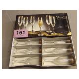 VERSAILLES CRYSTAL 24KT GOLD GLASSES...NIB