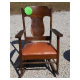 ANTIQUE WOOD ROCKER