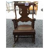 ANTIQUE WOOD ROCKER