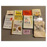 9 COOKBOOKS & LOOSE RECIPES