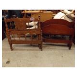 2 TWIN BED HEADBOARD & FOOTBOARDS...NO RAILS